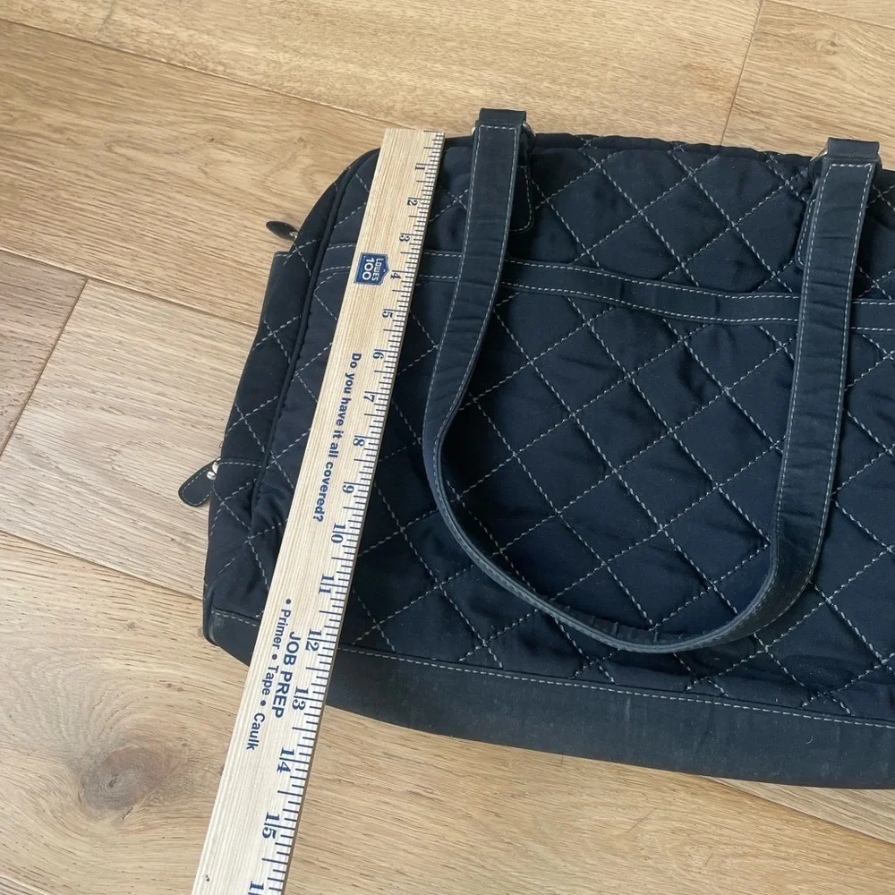 Vera bradley Black Quilted laptop Bag